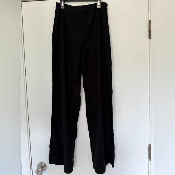 Abercrombie & Fitch BLACK  Wide-Leg Pants - Picture 2 of 4